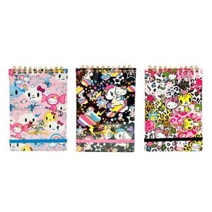 Tokidoki x Hello Kitty Spiral Notepad Memo Sanrio 2009 Lot of 3 Bundle HTF NEW